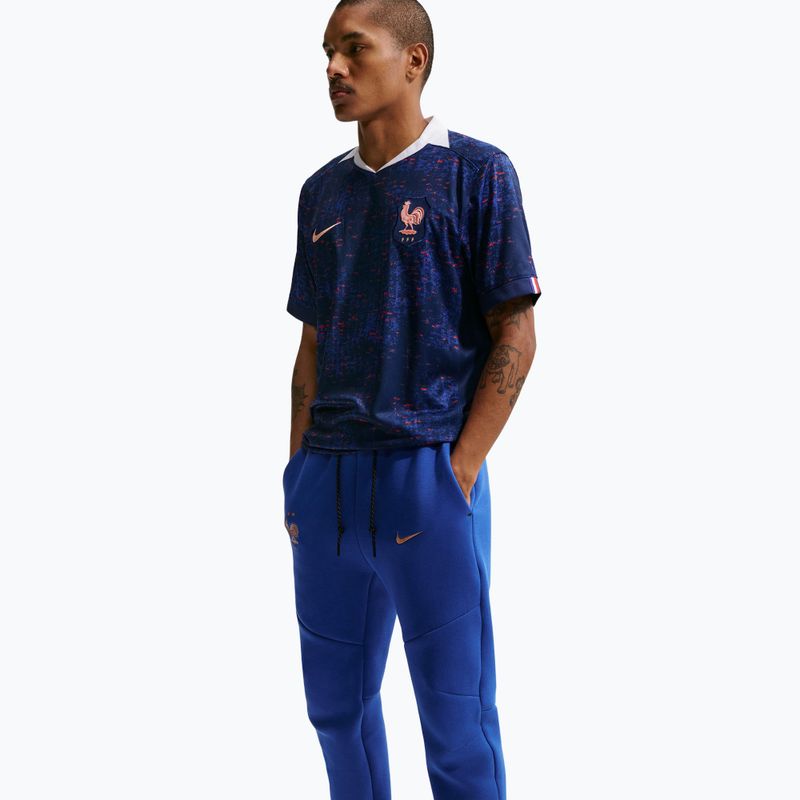 Pantaloni de fotbal pentru bărbați Nike FFF Tech Fleece Joggers game royal/metallic copper 4