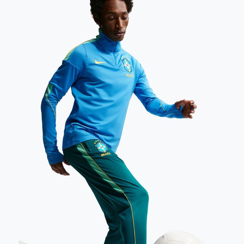 Pantaloni de fotbal pentru bărbați Nike Brazil Academy Pro Dri-Fit geode teal/light mint/midwest gold 4