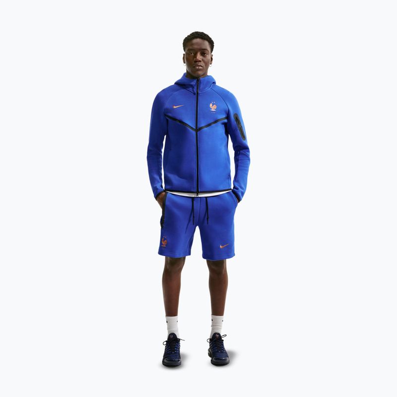Pantaloni scurți de fotbal pentru bărbați Nike FFF Tech Fleece game royal/metallic copper 2