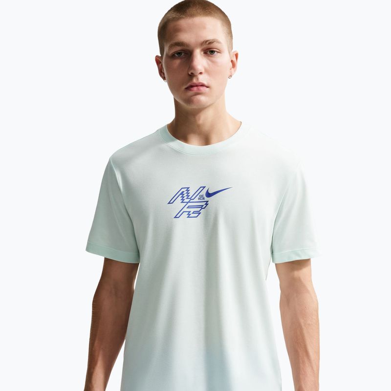 Tricou de alergare pentru bărbați Nike AeroSwift Dri-Fit barely green/lapis 4