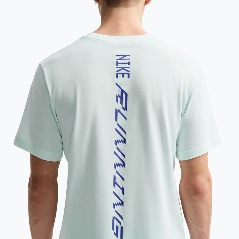 Tricou de alergare pentru bărbați Nike AeroSwift Dri-Fit barely green/lapis 5