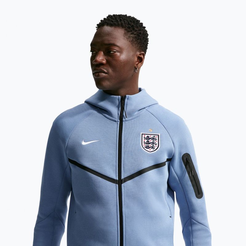 Bluză pentru bărbați Nike England Tech Fleece Windrunner Full Zip work blue/white 4