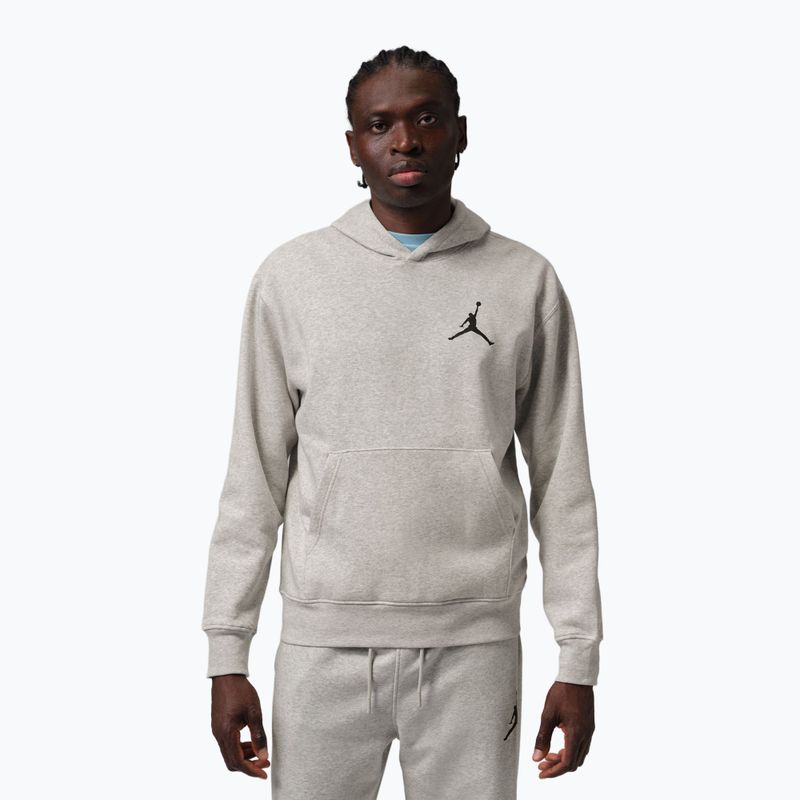 Bluză pentru bărbați Nike Jordan Pullover Hoodie grey heather/black