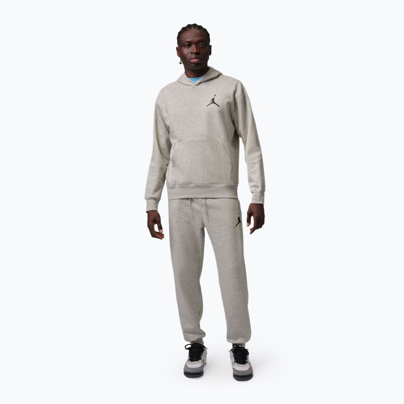 Bluză pentru bărbați Nike Jordan Pullover Hoodie grey heather/black 2