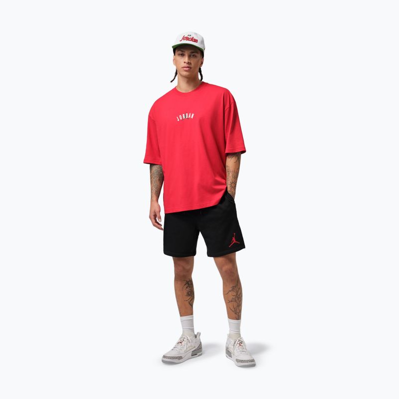 Pantaloni scurți pentru bărbați Nike Jordan Fleece black/gym red 2