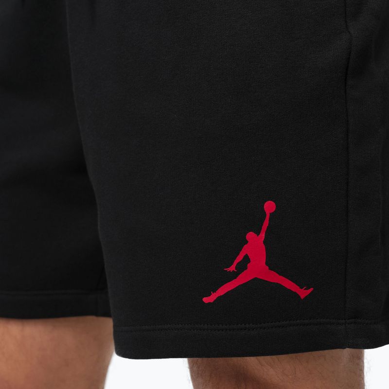 Pantaloni scurți pentru bărbați Nike Jordan Fleece black/gym red 8