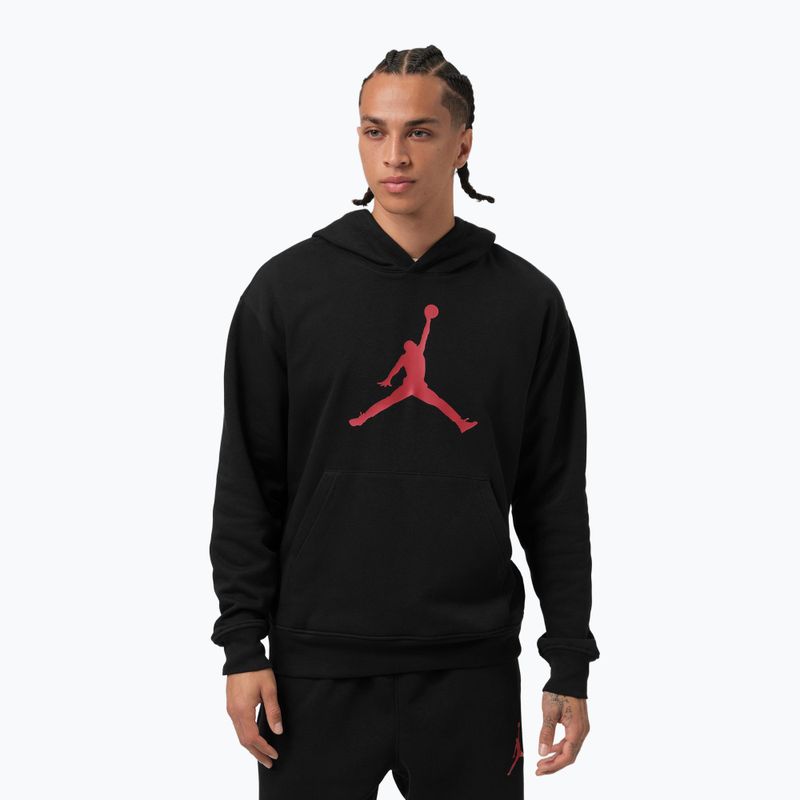 Bluză pentru bărbați Nike Jordan Pullover Hoodie black/gym red