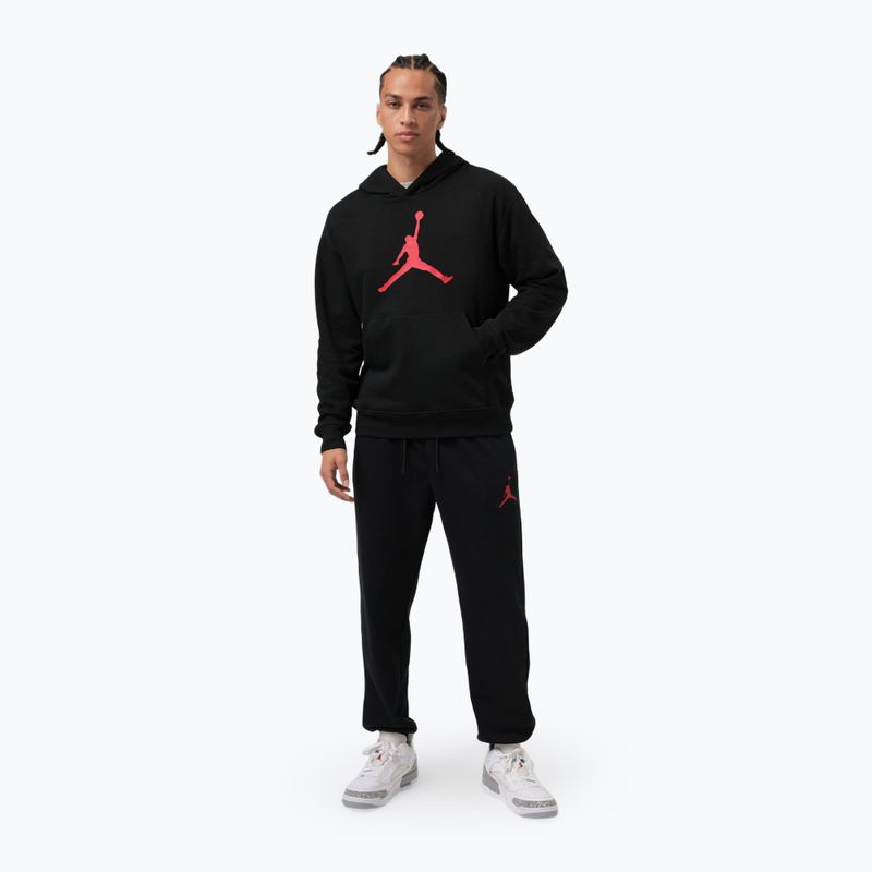 Bluza męska Nike Jordan Pullover Hoodie black/gym red 2