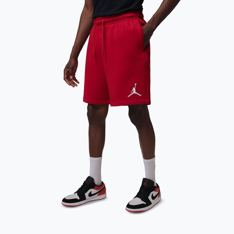 Pantaloni scurți pentru bărbați Jordan Fleece gym red/white