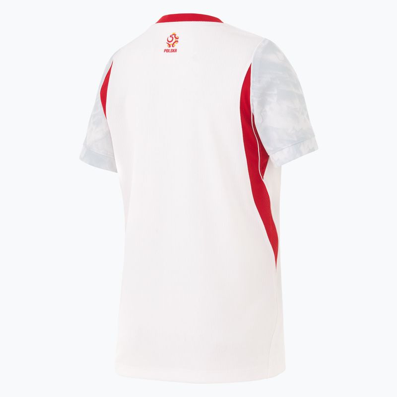 Tricou de fotbal pentru copii Nike Dri-Fit Poland Stadium Home 2026 white/field silver 2