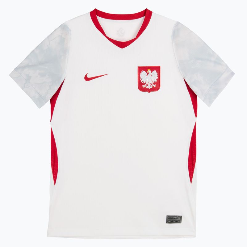 Tricou de fotbal pentru copii Nike Dri-Fit Poland Stadium Home 2026 white/field silver 3