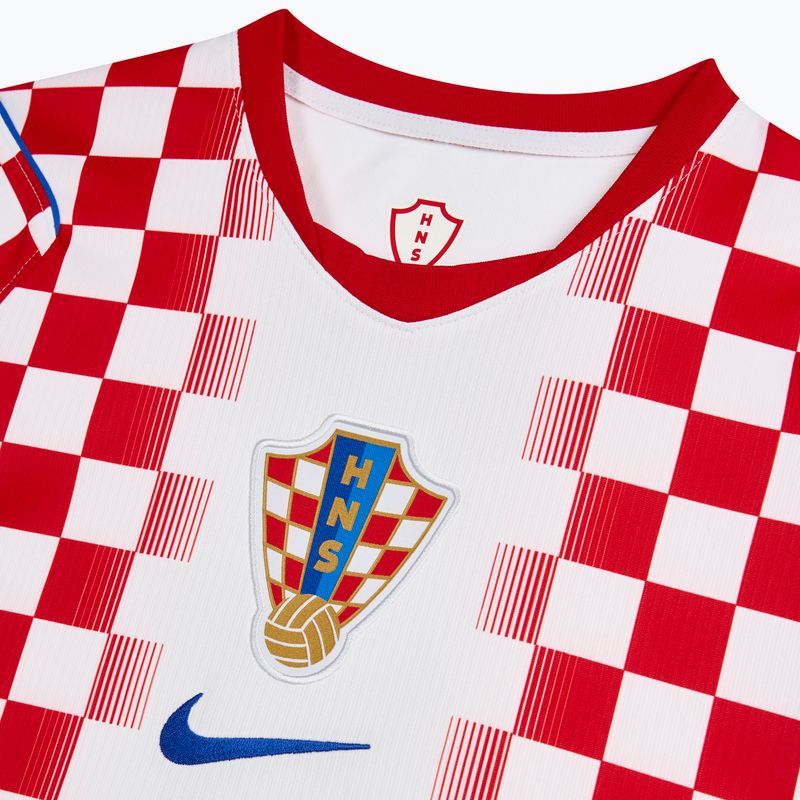 Tricou de fotbal pentru bărbați Nike Dri-Fit Croatia Stadium Home 2026 white/university red 4