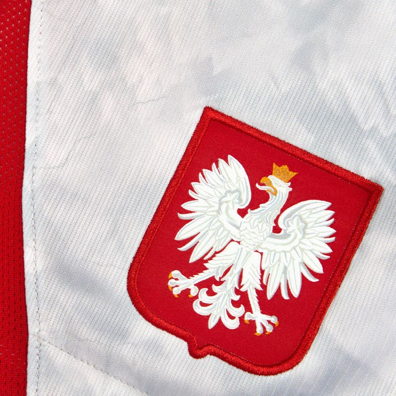 Pantaloni scurți de fotbal pentru bărbați Nike Dri-Fit Poland Stadium Home white/field silver 4
