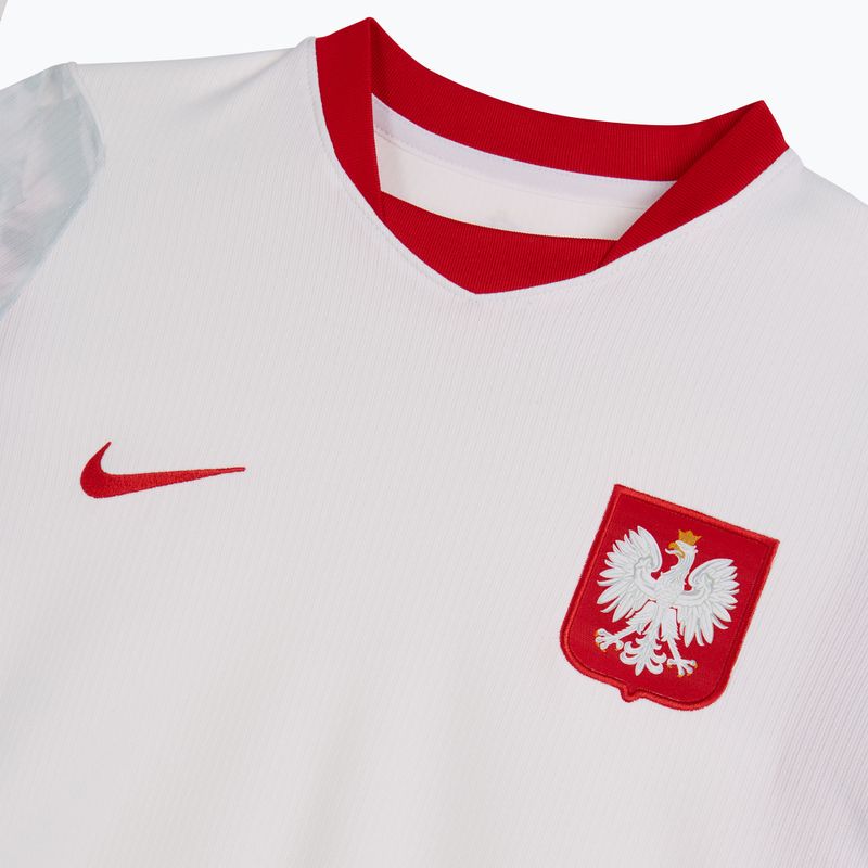 Tricou de fotbal pentru femei Nike Dri-Fit Poland Stadium Home 2026 white/field silver 5