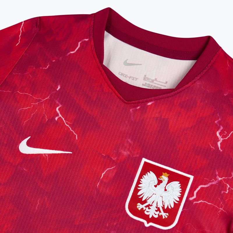 Tricou de fotbal pentru copii Nike Dri-Fit Poland Stadium Away 2026 noble red/sport red 4