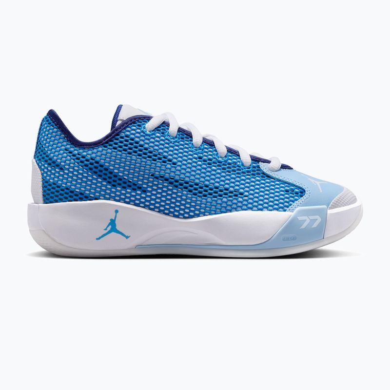Încălțăminte de baschet pentru copii Jordan Luka 77 GS Jr white/signal blue/psychic blue 8