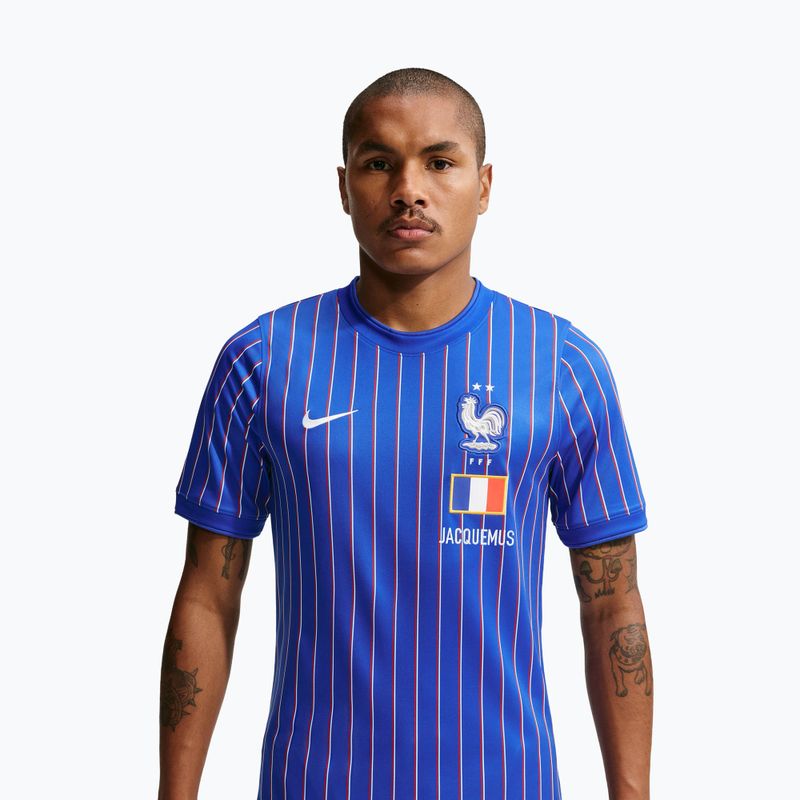 Tricou de fotbal pentru bărbați Nike FFF Academy Pro Pre-Match game royal/university red/white 4