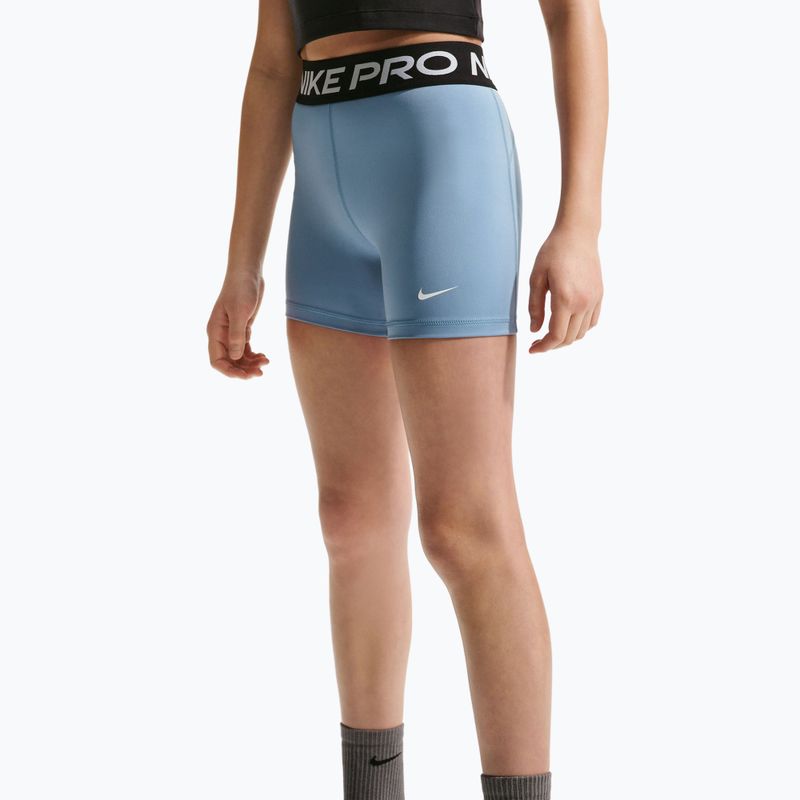 Pantaloni scurți pentru copii Nike Pro work blue/white 4