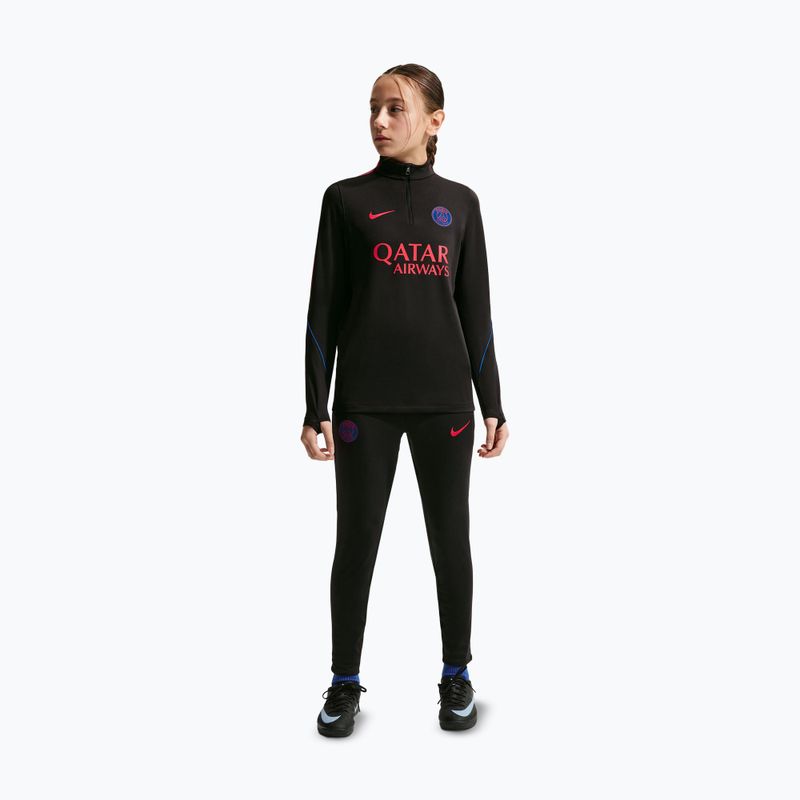 Bluză de fotbal pentru copii Nike Paris Saint-Germain Strike Dri-Fit Soccer Knit Drill Top black/global red/global red 2
