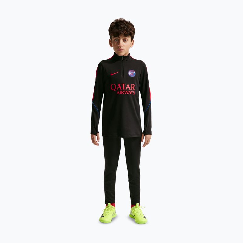 Bluză de fotbal pentru copii Nike Paris Saint-Germain Strike Dri-Fit Soccer Knit Drill Top black/global red/global red 3