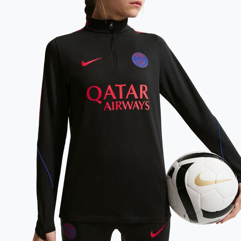 Bluză de fotbal pentru copii Nike Paris Saint-Germain Strike Dri-Fit Soccer Knit Drill Top black/global red/global red 4