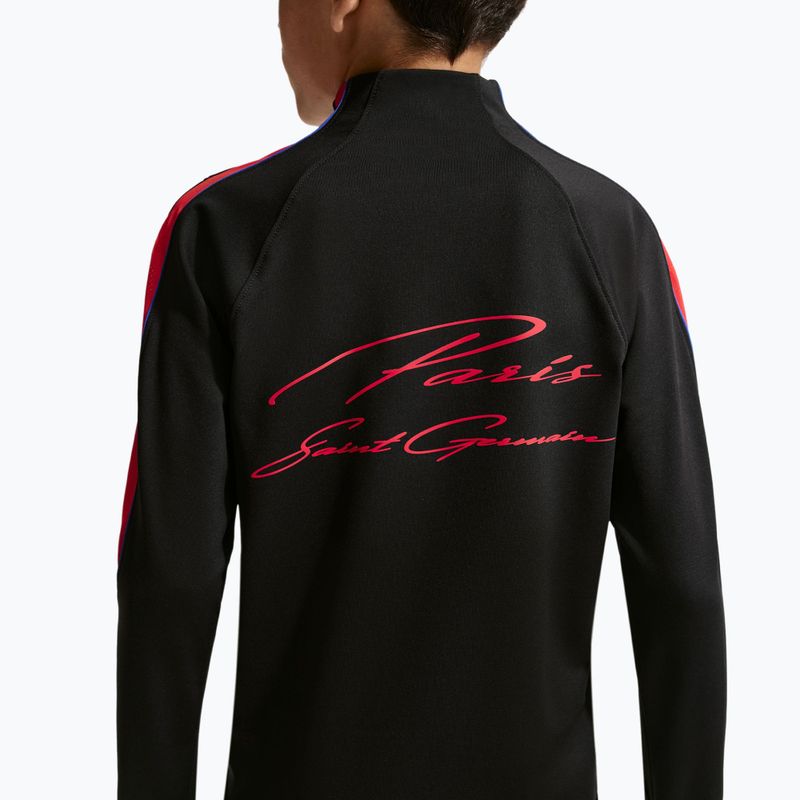 Bluză de fotbal pentru copii Nike Paris Saint-Germain Strike Dri-Fit Soccer Knit Drill Top black/global red/global red 7