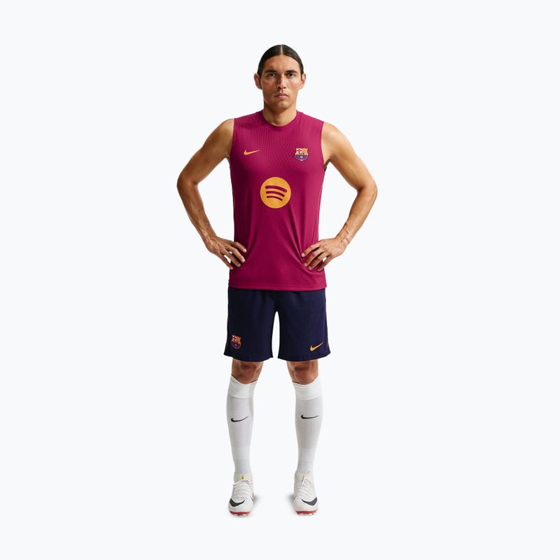 Spodenki piłkarskie męskie Nike FC Barcelona Dri-Fit ADV Strike Elite blackened blue/noble red/mineral yellow 2