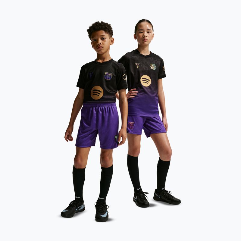 Pantaloni scurți de fotbal pentru copii Nike FC Barcelona 2026/27 Stadium Away field purple/black/black 2