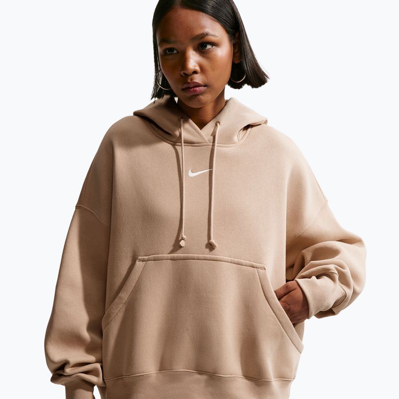 Bluză pentru femei Nike Sportswear Phoenix Fleece Oversized linen/sail 4