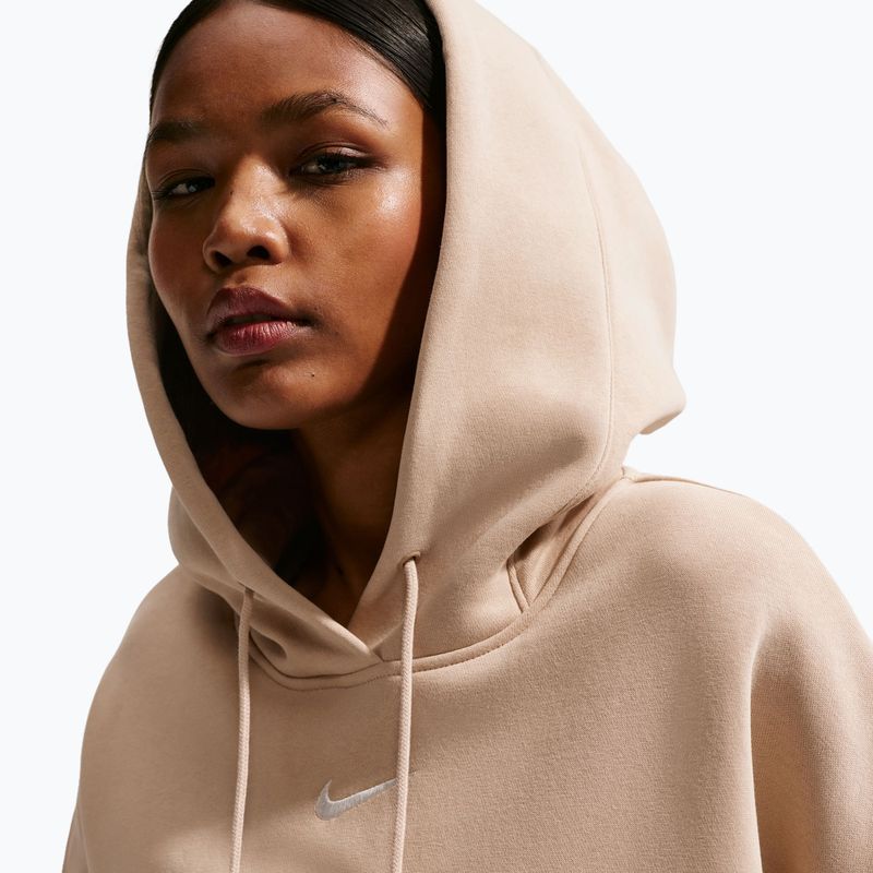 Bluză pentru femei Nike Sportswear Phoenix Fleece Oversized linen/sail 5
