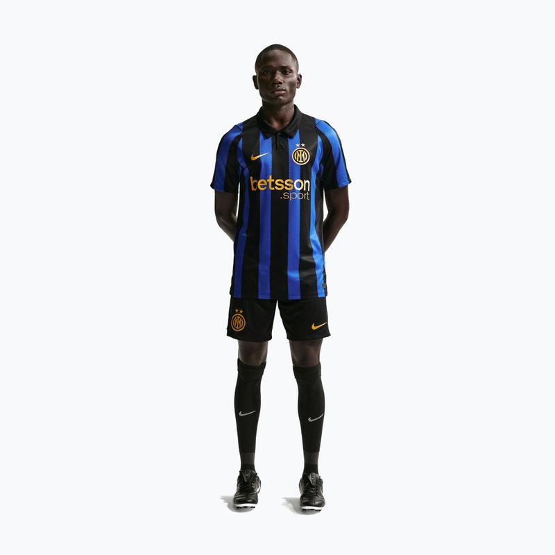 Pantaloni scurți de fotbal pentru bărbați Nike Inter Milan Dri-Fit Stadium Home black/university gold 2