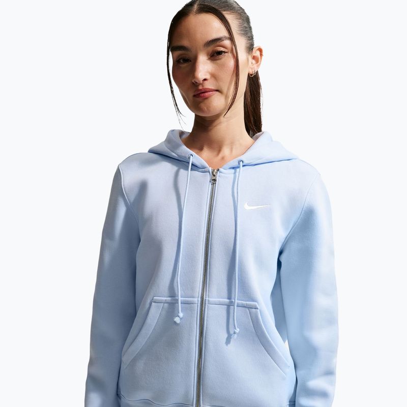 Bluză pentru femei  Nike Sportswear Phoenix Fleece Full Zip hydrogen blue/sail 4