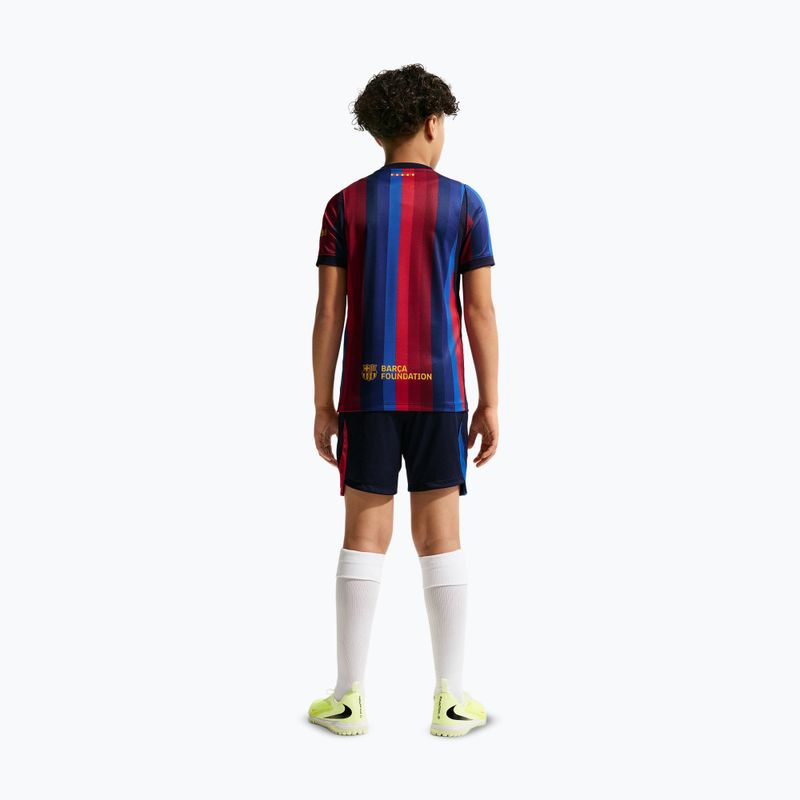 Pantaloni scurți de fotbal pentru copii Nike FC Barcelona Dri-Fit Stadium Home blackened blue/mineral yellow 5