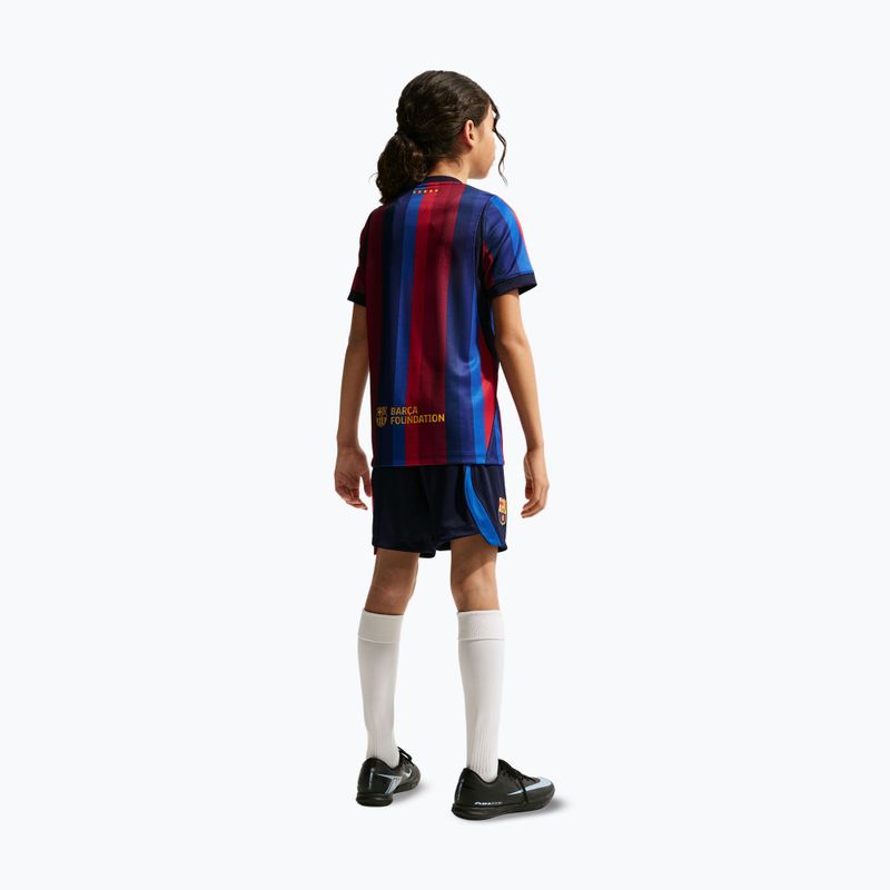 Pantaloni scurți de fotbal pentru copii Nike FC Barcelona Dri-Fit Stadium Home blackened blue/mineral yellow 6