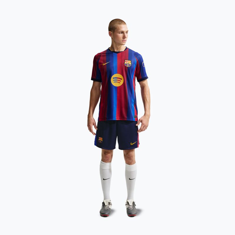 Pantaloni scurți de fotbal pentru bărbați Nike FC Barcelona Dri-Fit Stadium Home blackened blue/mineral yellow 2