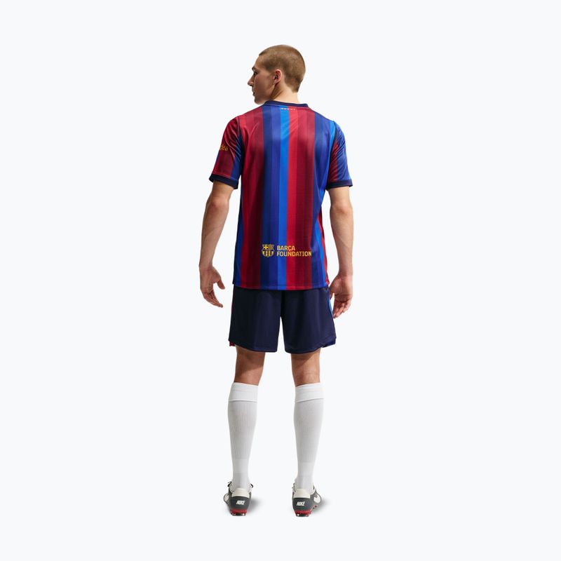 Pantaloni scurți de fotbal pentru bărbați Nike FC Barcelona Dri-Fit Stadium Home blackened blue/mineral yellow 3