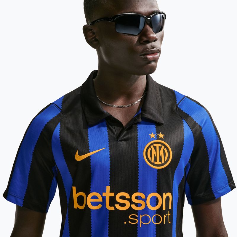 Tricou de fotbal pentru bărbați Nike Inter Milan Dri-Fit Stadium Home lyon blue/black/university gold 5