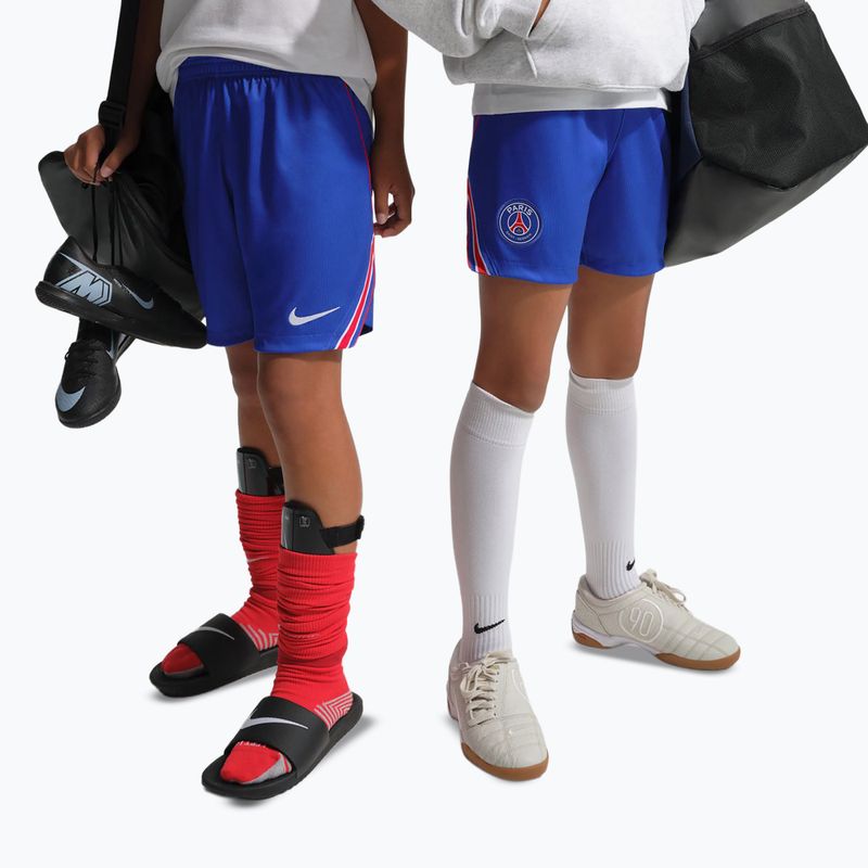 Pantaloni scurți de fotbal pentru copii Nike Paris Saint-Germain Dri-Fit Stadium old royal/white