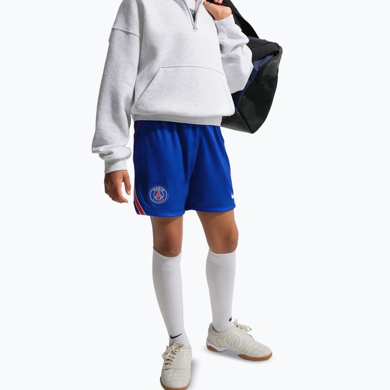 Pantaloni scurți de fotbal pentru copii Nike Paris Saint-Germain Dri-Fit Stadium old royal/white 5