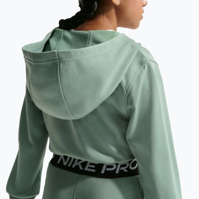 Bluză pentru copii Nike Pro Fleece Dri-Fit Full-Zip steam/steam/black/white 5
