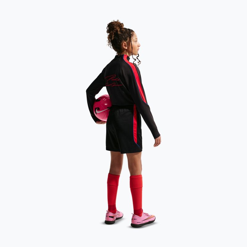 Pantaloni scurți de fotbal pentru copii Nike Paris Saint-Germain Strike black/hyper royal/global red/global red 3