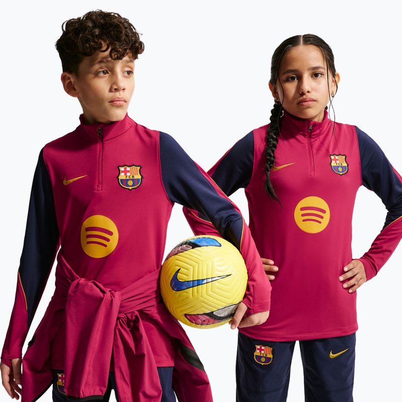 Bluză de fotbal pentru copii Nike FC Barcelona Strike Dri-Fit Soccer Knit Drill Top