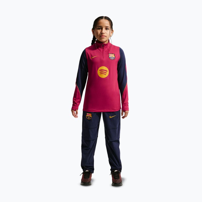 Bluză de fotbal pentru copii Nike FC Barcelona Strike Dri-Fit Soccer Knit Drill Top 2