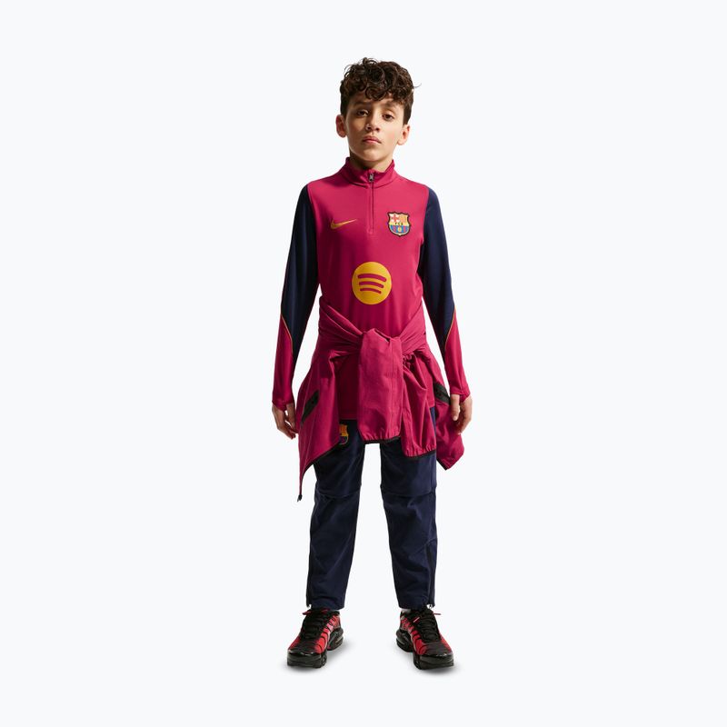Bluză de fotbal pentru copii Nike FC Barcelona Strike Dri-Fit Soccer Knit Drill Top 3