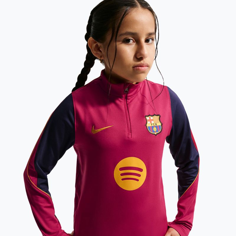 Bluză de fotbal pentru copii Nike FC Barcelona Strike Dri-Fit Soccer Knit Drill Top 4