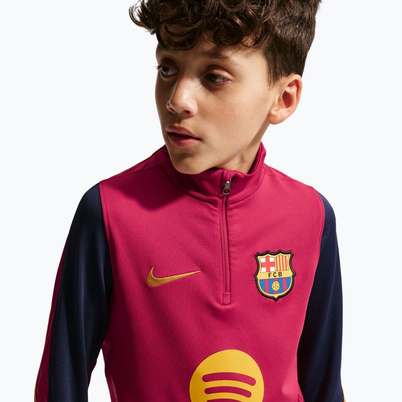 Bluză de fotbal pentru copii Nike FC Barcelona Strike Dri-Fit Soccer Knit Drill Top 5