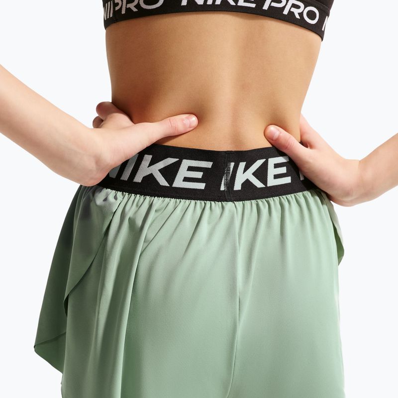 Pantaloni scurți pentru copii Nike Pro Dri-Fit 2in1 steam/black/white 5