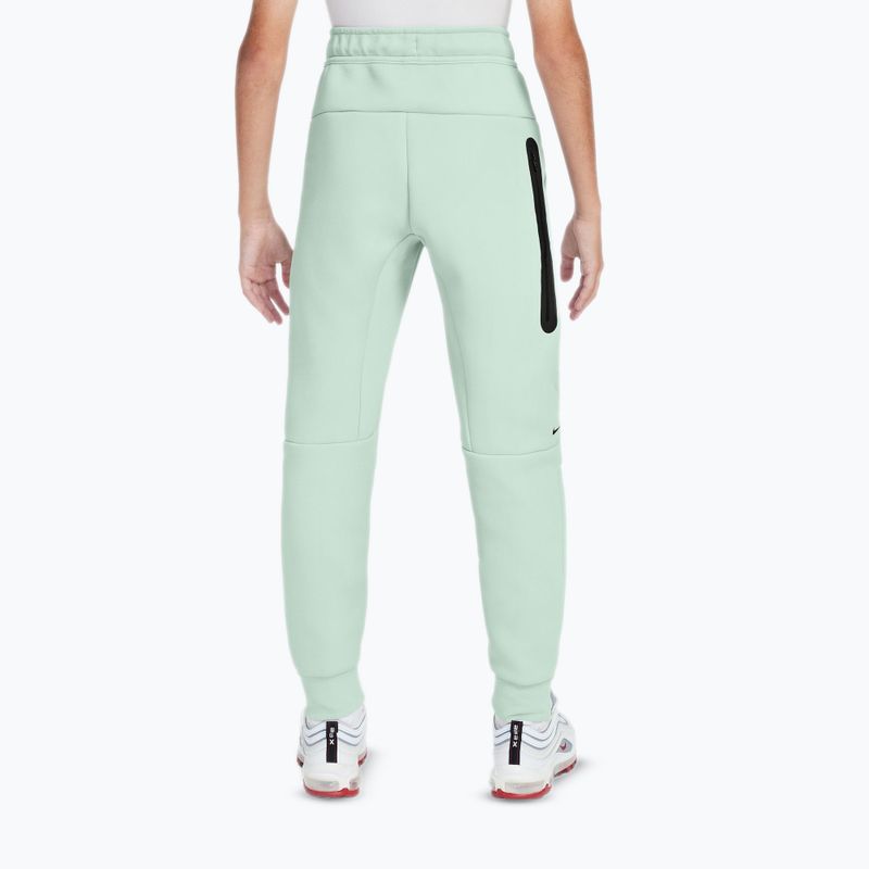 Pantaloni pentru copii Nike Sportswear Tech Fleece barely green/black/black 2