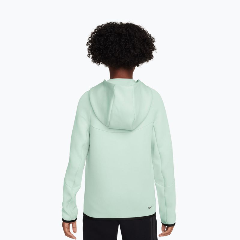 Bluză pentru copii Nike Sportswear Tech Fleece Full Zip barely green/black/black 2