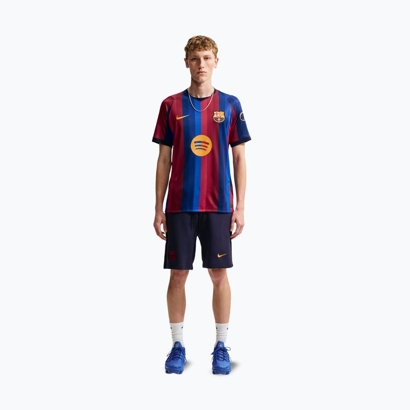 Tricou de fotbal pentru bărbați Nike FC Barcelona Dri-Fit Stadium Home deep garnet/blue void/mineral yellow 2